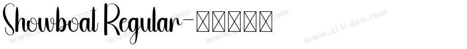 Showboat Regular字体转换